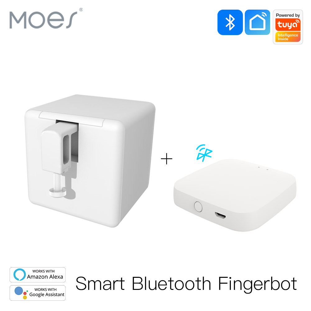 Moes Tuya Bluetooth control Switch Fingerbot Button Pusher Smart Life App Voice Controled by via Alexa, Google Assistant
Moes Tuya Bluetooth control Switch Fingerbot Button Pusher Smart Life App Voice Controled by via Alexa, Google Assistant