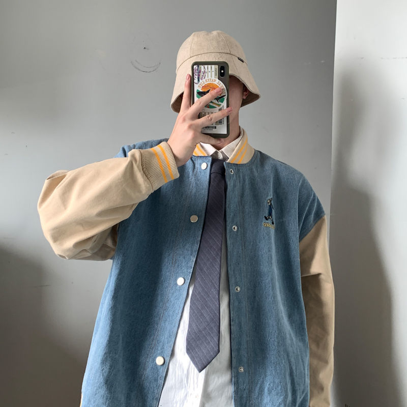 2021 New -style Korean Male Seam Denim Bomber Baseball Jackets Trend Black Coats/cowboy Apricot Outerwear M-2xl M6yq
2021 New -style Korean Male Seam Denim Bomber Baseball Jackets Trend Black Coats/cowboy Apricot Outerwear M-2xl M6yq