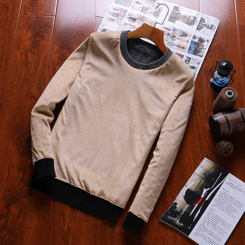 Pullovers Sweaters Men O-Neck Thick Men's Sweater 100% Cotton Warm Sweater For Masculino Winter est Casual Mens 210601