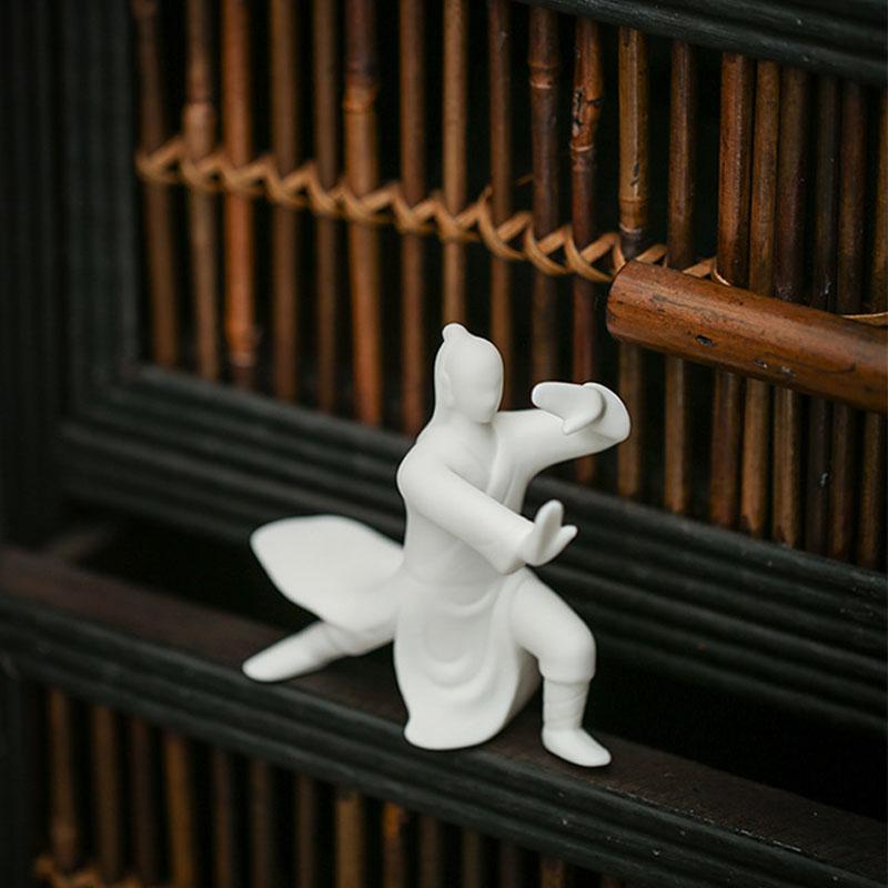 Decorative Objects & Figurines Pure White Ceramic Tai Chi Decoration Tea Pet Porcelain Chinese Zen Feng Shui Ornaments Bonsai Flowerpot Craf
Decorative Objects & Figurines Pure White Ceramic Tai Chi Decoration Tea Pet Porcelain Chinese Zen Feng Shui Ornaments Bonsai Flowerpot Craf