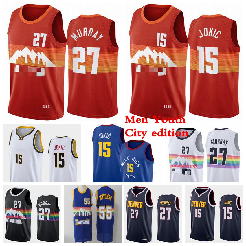 Denver Nuggets Men Kids Authentic 15 Jokic Basketball Jerseys Jamal 27 Murray Jersey 2021 City Blue edition Red White Youth S-3XL, Black;red
Denver Nuggets Men Kids Authentic 15 Jokic Basketball Jerseys Jamal 27 Murray Jersey 2021 City Blue edition Red White Youth S-3XL, Black;red