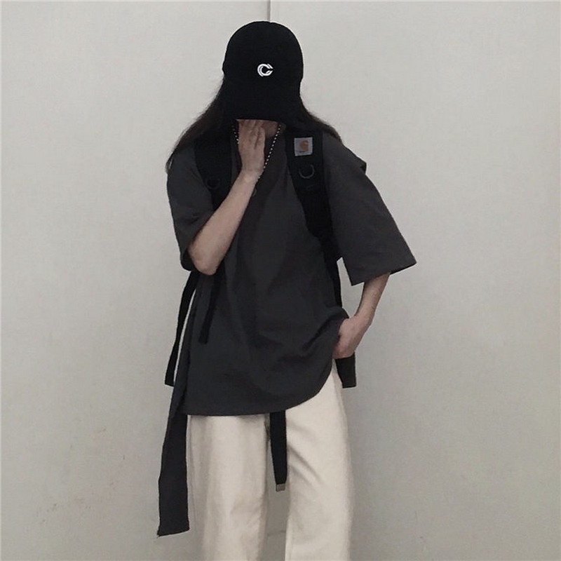 NiceMix tiktok clothes knotted strap t shirt women tshirt clothing streetwear print loose tops Korean summer preppy tshirt T200512