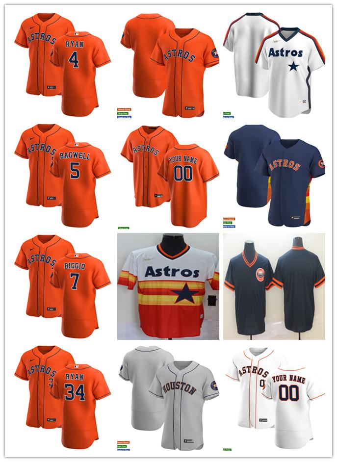 Men Women Youth 5 Jeff Bagwell 34 Nolan Ryan 4 George Springer 7 Craig Biggio Custom Baseball Jersey Blank orange white navy, Blue;black
Men Women Youth 5 Jeff Bagwell 34 Nolan Ryan 4 George Springer 7 Craig Biggio Custom Baseball Jersey Blank orange white navy, Blue;black
