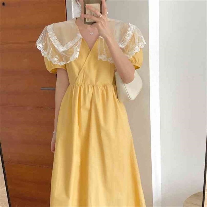 Korean V-neck Summer Dress Woman Short Sleeve High Waist Maxi es Female Bodycon Yellow White Chic for Clothes 210603, Clear
Korean V-neck Summer Dress Woman Short Sleeve High Waist Maxi es Female Bodycon Yellow White Chic for Clothes 210603, Clear