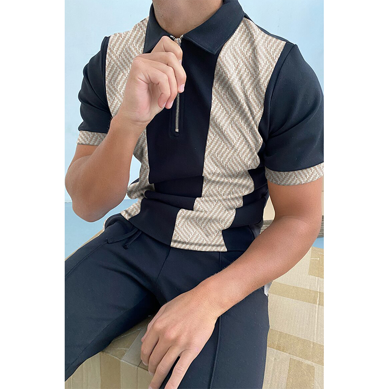 amorous pattern men's zipper polo shirt high quality comfortable breathable fashionable cool daily travel work party, White;black
amorous pattern men's zipper polo shirt high quality comfortable breathable fashionable cool daily travel work party, White;black