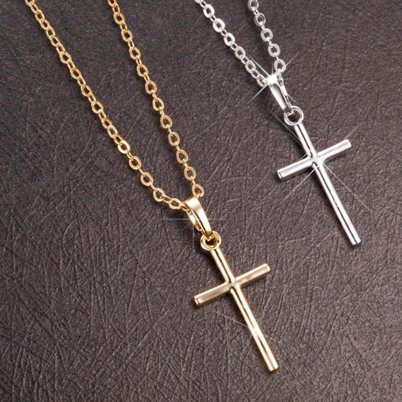 Pendant Necklaces Fine Cross Pendent Women Man Metal Chain Fashion 2 Color Alloy Female Male Necklace Gift For Friends Christian Ornament Je
Pendant Necklaces Fine Cross Pendent Women Man Metal Chain Fashion 2 Color Alloy Female Male Necklace Gift For Friends Christian Ornament Je