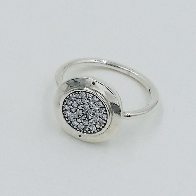 Classic design authentic 925 Sterling Silver RINGS Compatible fit Pandora Jewelry with logo Round disc CZ paved Ring
Classic design authentic 925 Sterling Silver RINGS Compatible fit Pandora Jewelry with logo Round disc CZ paved Ring