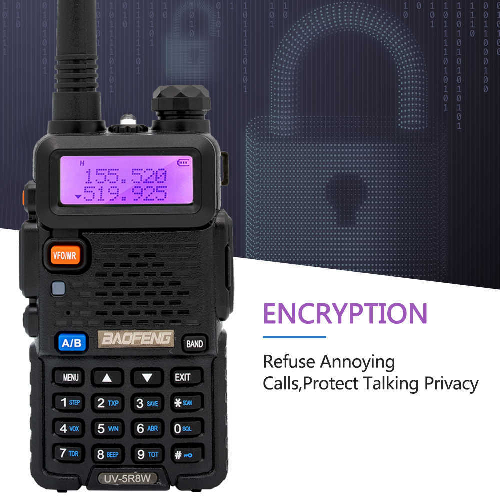 Baofeng UV-5R 8W High Powerful 10km VHF/UHF Long Range Two Way Radio Walkie Talkie CB Ham Portable Pofung UV5R for Hunting 210817