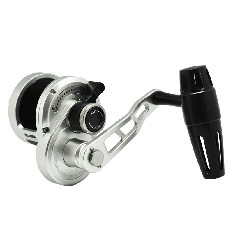 Baitcasting Reels CNC Machined Jigging Saltwater Fishing Reel 200-400 Series Gold/Red Overhead Boat Wheel Gear Ratio 6.0:1 Max Drag 22kg
Baitcasting Reels CNC Machined Jigging Saltwater Fishing Reel 200-400 Series Gold/Red Overhead Boat Wheel Gear Ratio 6.0:1 Max Drag 22kg