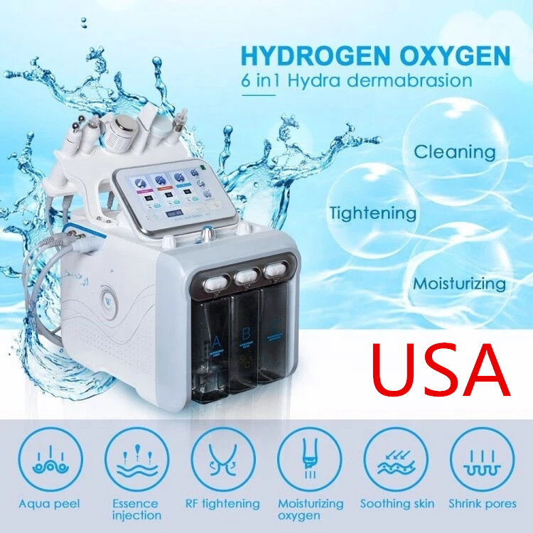 Stock in USA Multifunctional 6in1 H2O2 small bubble machine water mill skin oxygen facial beauty skin care beauty instrument CE
Stock in USA Multifunctional 6in1 H2O2 small bubble machine water mill skin oxygen facial beauty skin care beauty instrument CE