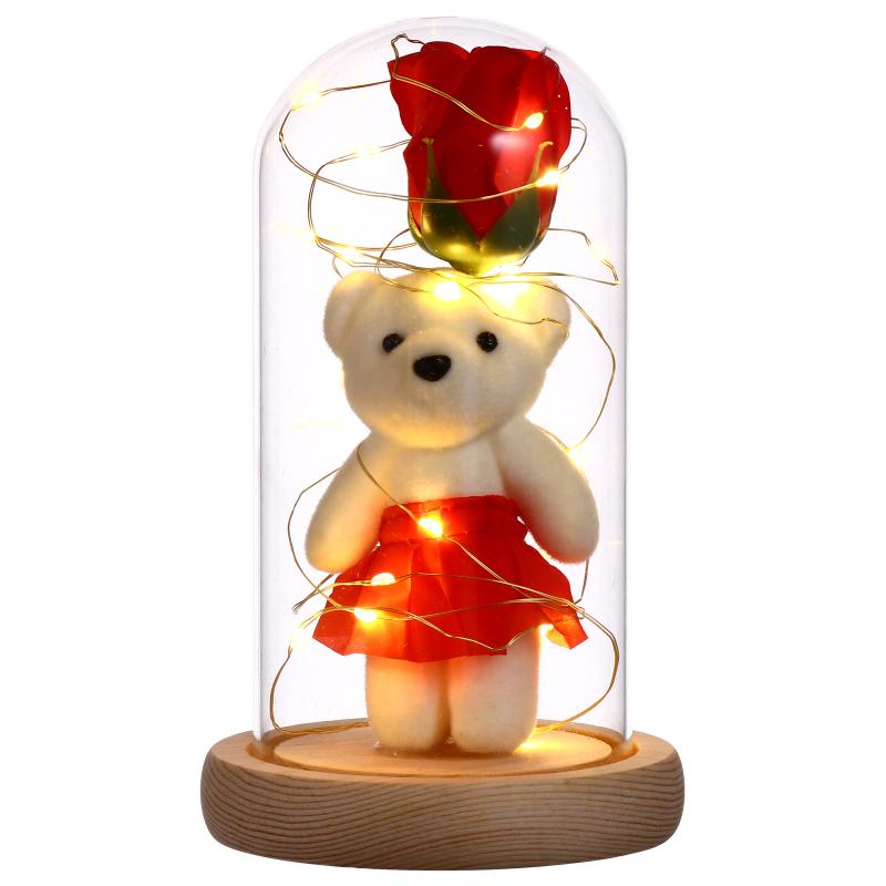 Decorative Flowers & Wreaths 1pc Romantic Artificial Rose Bouquet Night Atmosphere Light With Glass Cover, Red
Decorative Flowers & Wreaths 1pc Romantic Artificial Rose Bouquet Night Atmosphere Light With Glass Cover, Red