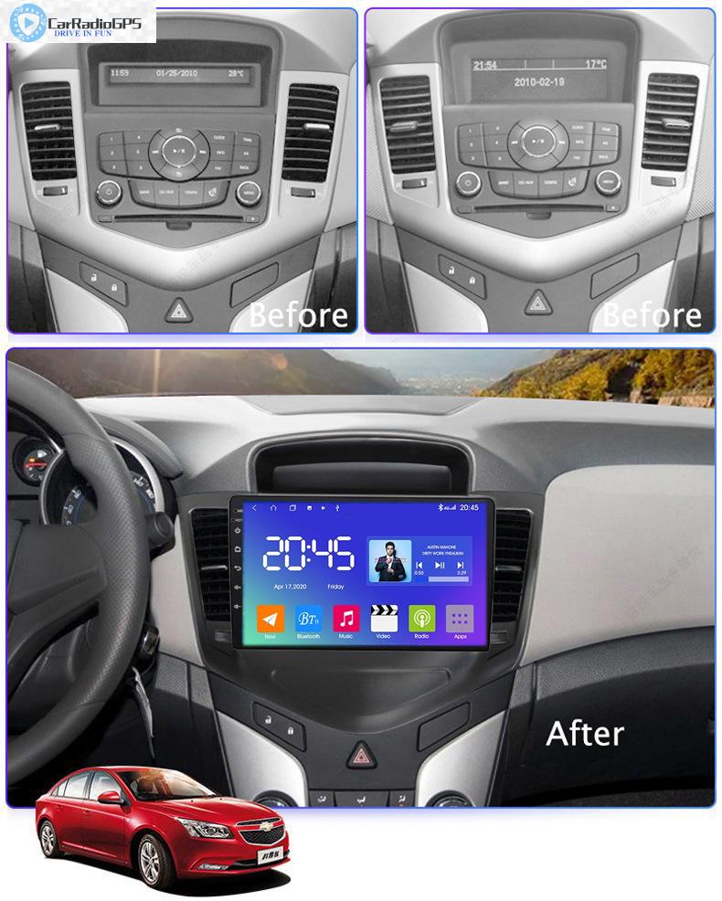 Car DVD Player Multiradio Radio Navigation Used for Chevrolet CRUZE 2008-2015 10 Inch 8 Core Android Carplay