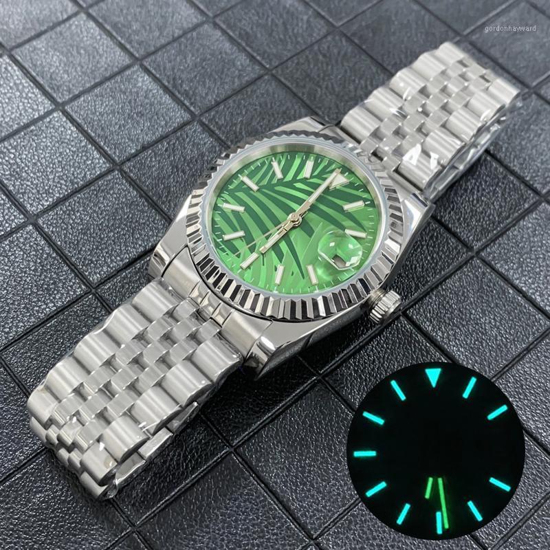 Wristwatches Watch Datejust Style 2813 Automatic Movement 36mm Mineral Glass With Date Blue Luminous Green Dial 5ATM Waterproof Jubliee Stra, A2
Wristwatches Watch Datejust Style 2813 Automatic Movement 36mm Mineral Glass With Date Blue Luminous Green Dial 5ATM Waterproof Jubliee Stra, A2