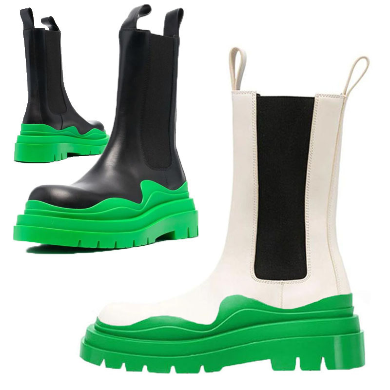 2021 AAA+ White Apple Green soles Bottega-booties Men TWO TONE LTHR CHELSA BOOT Man platform chunky boot lady boot luxury designer women boots 35--45, Shoes box
2021 AAA+ White Apple Green soles Bottega-booties Men TWO TONE LTHR CHELSA BOOT Man platform chunky boot lady boot luxury designer women boots 35--45, Shoes box