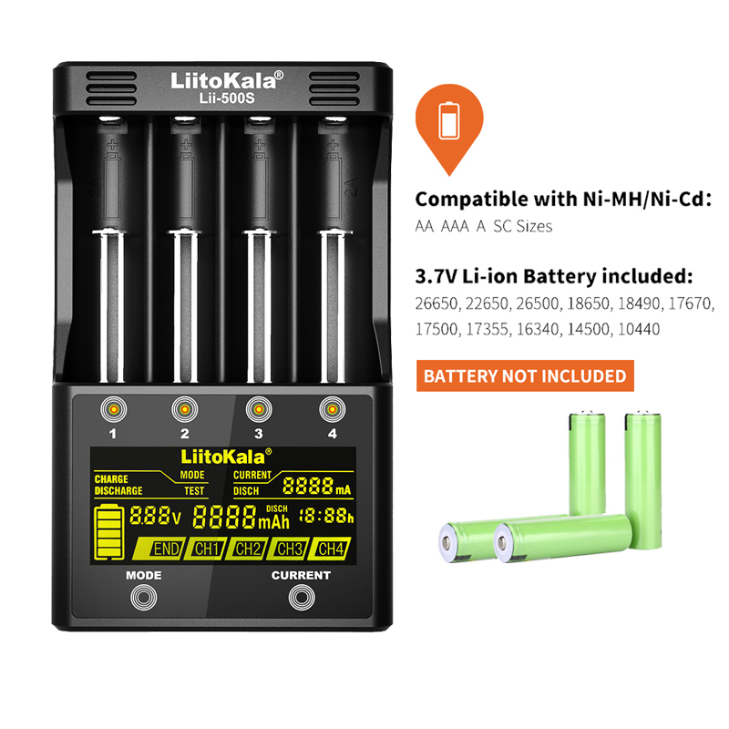 Check the pack lii-500S lii-500 lii-PD4 Lii-202 lii-402 lii-S2 lii-S4 18650 Batteries Charger For 26650 16340 Rechareable Battery
Check the pack lii-500S lii-500 lii-PD4 Lii-202 lii-402 lii-S2 lii-S4 18650 Batteries Charger For 26650 16340 Rechareable Battery