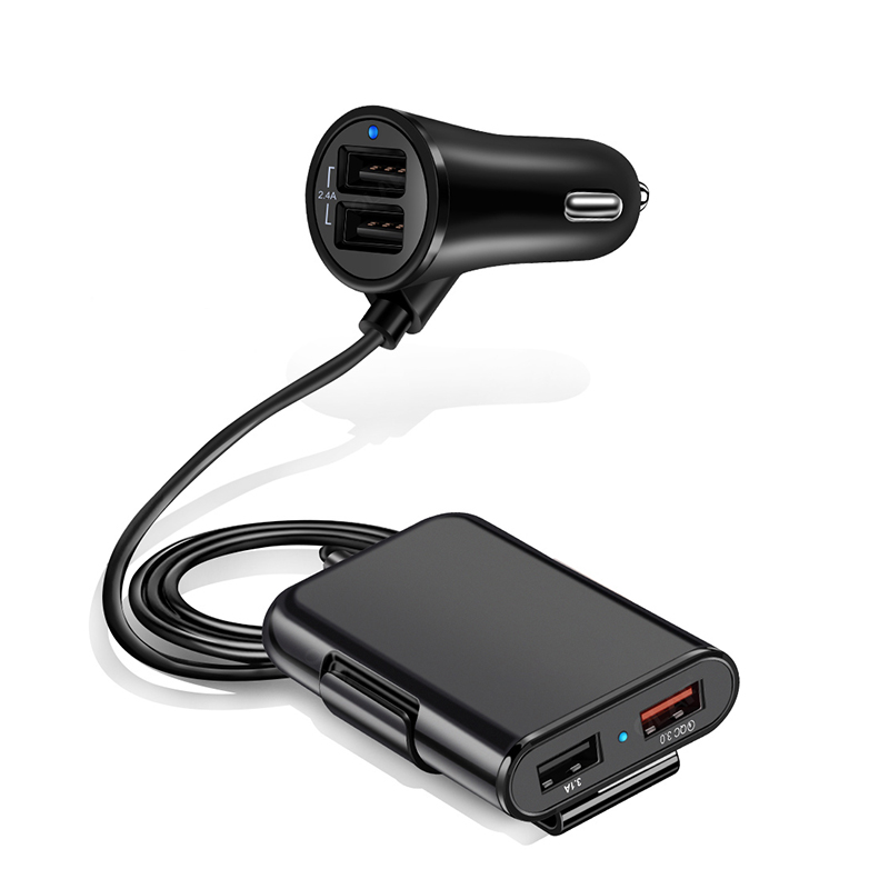 QC 3.0 Car Charger Multi USB Passenger Car Charger Front Back Seat 4 Port Adapter Universal Charging quick charge Adapter for Cell Phone
QC 3.0 Car Charger Multi USB Passenger Car Charger Front Back Seat 4 Port Adapter Universal Charging quick charge Adapter for Cell Phone