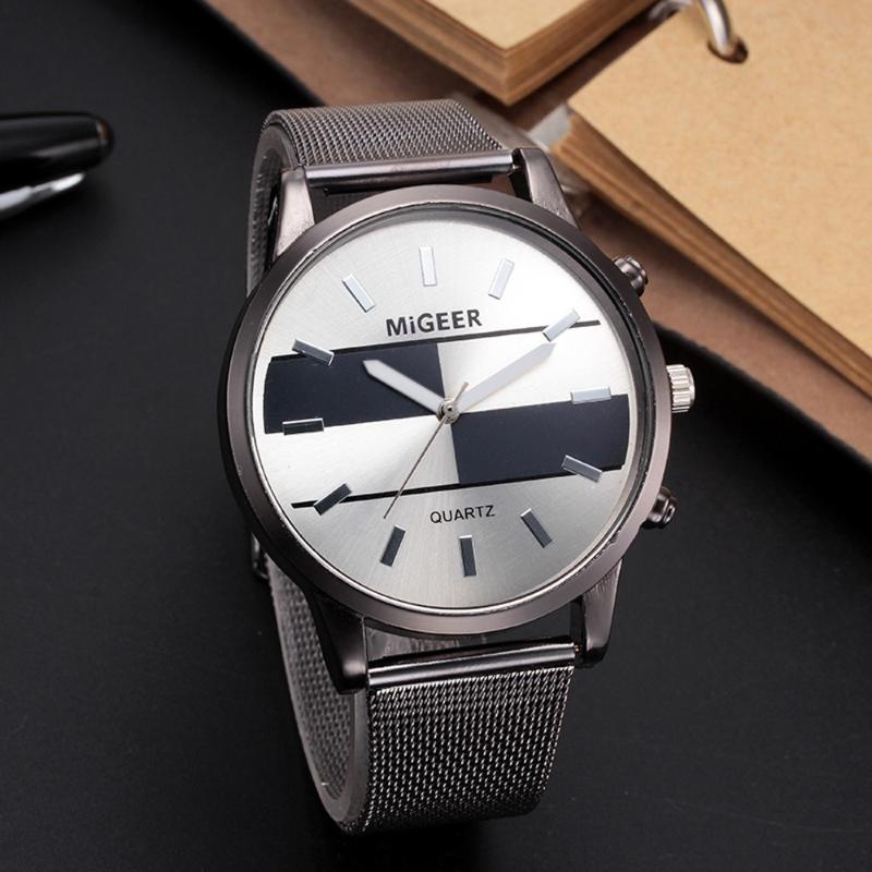 Wristwatches Man Fashion Wrist Watch Design Stainless Steel Mesh Belt Analog Alloy Quartz Mens Watches Men Metal Relogio Masculino, Bu
Wristwatches Man Fashion Wrist Watch Design Stainless Steel Mesh Belt Analog Alloy Quartz Mens Watches Men Metal Relogio Masculino, Bu