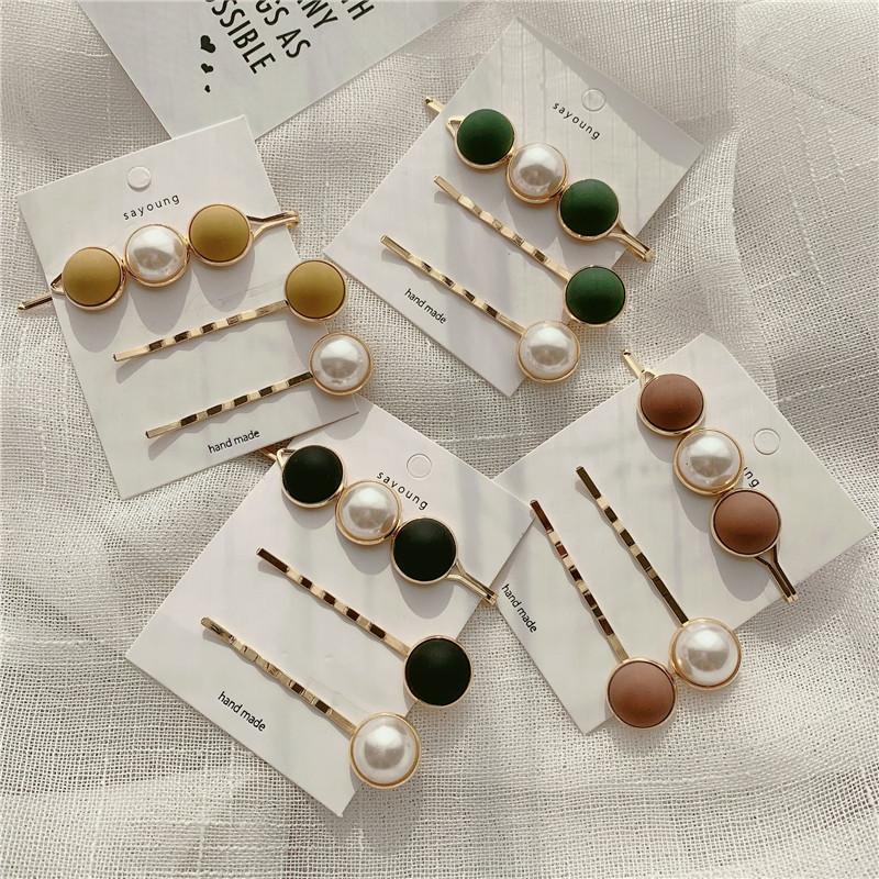 Hair Clips & Barrettes 3pcs/set Fashion Korean Metal Hairpins Sweet Colorful Geometric Pearl Hairgrip For Women Accessories Jewelry
Hair Clips & Barrettes 3pcs/set Fashion Korean Metal Hairpins Sweet Colorful Geometric Pearl Hairgrip For Women Accessories Jewelry
