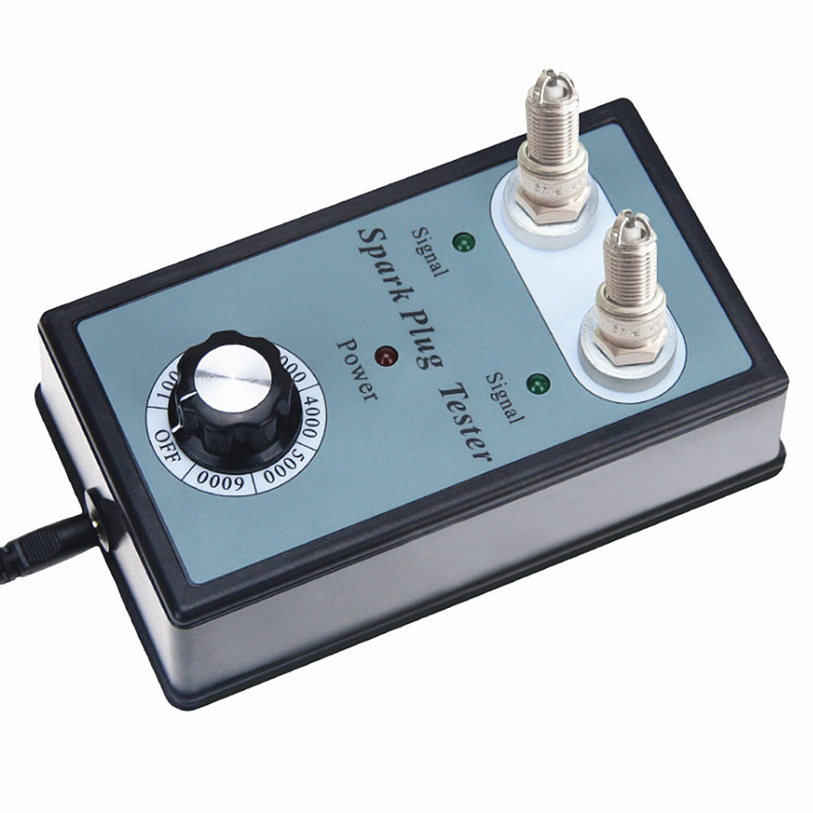 Car Spark Plug Tester Vehicle Tool Analyzer With Adjustable Double Hole Detector Lgnition Scanner For 12V Gasoline Diagnostic Tools
