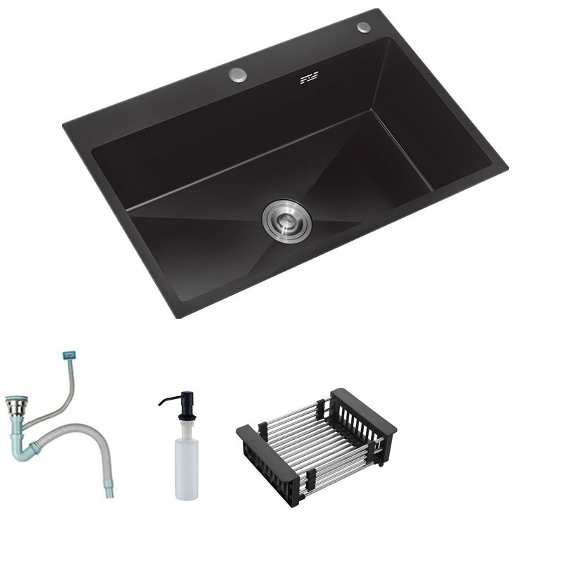 2021 New Black 1.0mm Thick Sinks of Stainless Steel Single Intestine Sink Above Counter with Kitchen Accessories 60x45 Cm Z4on
2021 New Black 1.0mm Thick Sinks of Stainless Steel Single Intestine Sink Above Counter with Kitchen Accessories 60x45 Cm Z4on