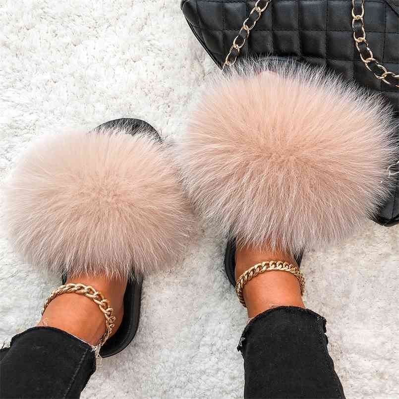 Ethel Anderson Real Furry Slippers Women's Cute Fluffy Slides Natural Raccoon Flip Flops Sandals Plush Flat Shoes 210607, Brown raccoon fur
Ethel Anderson Real Furry Slippers Women's Cute Fluffy Slides Natural Raccoon Flip Flops Sandals Plush Flat Shoes 210607, Brown raccoon fur