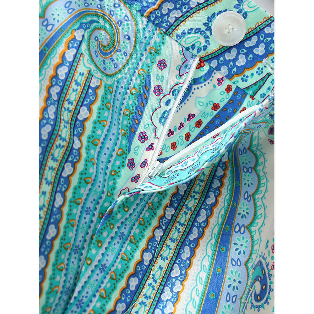 Women Trousers Wide leg Vintage Printed Hight-waist Casual Cozy loose Woman Pants pantalon femme mujer 210709