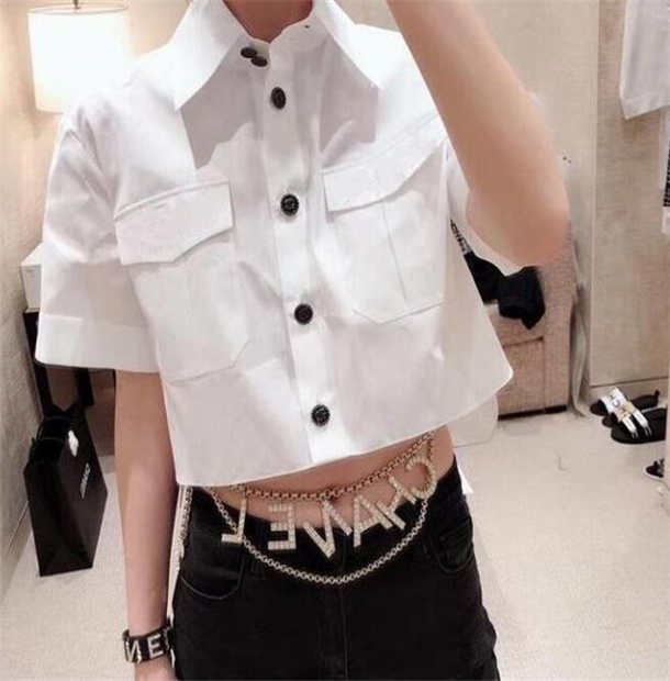 Designer brand Women's Tracksuits style seven-quarter sleeve shirt casual suit women Dresses for girl, White
Designer brand Women's Tracksuits style seven-quarter sleeve shirt casual suit women Dresses for girl, White