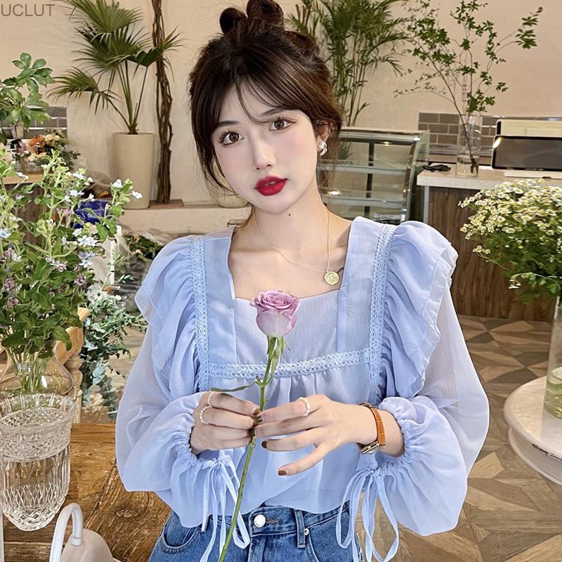 Women's Blouses & Shirts French Gentle Wind Long Sleeve Chiffon Shirt Summer Design Sense Niche Temperament Blouse 2021 Super Fairy Top, Blue
Women's Blouses & Shirts French Gentle Wind Long Sleeve Chiffon Shirt Summer Design Sense Niche Temperament Blouse 2021 Super Fairy Top, Blue