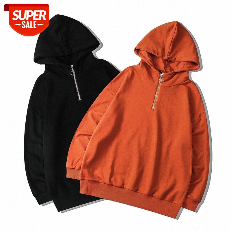 Youth men and women couples solid color zipper casual hooded drop shoulder loose pullover sweater #qt8z, Black
Youth men and women couples solid color zipper casual hooded drop shoulder loose pullover sweater #qt8z, Black