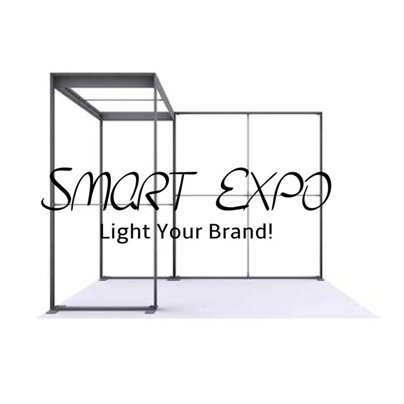 3x3m Modular Double Sided LightBox Booth Advertising Display with Frame Kits Custom Print Carry Bag