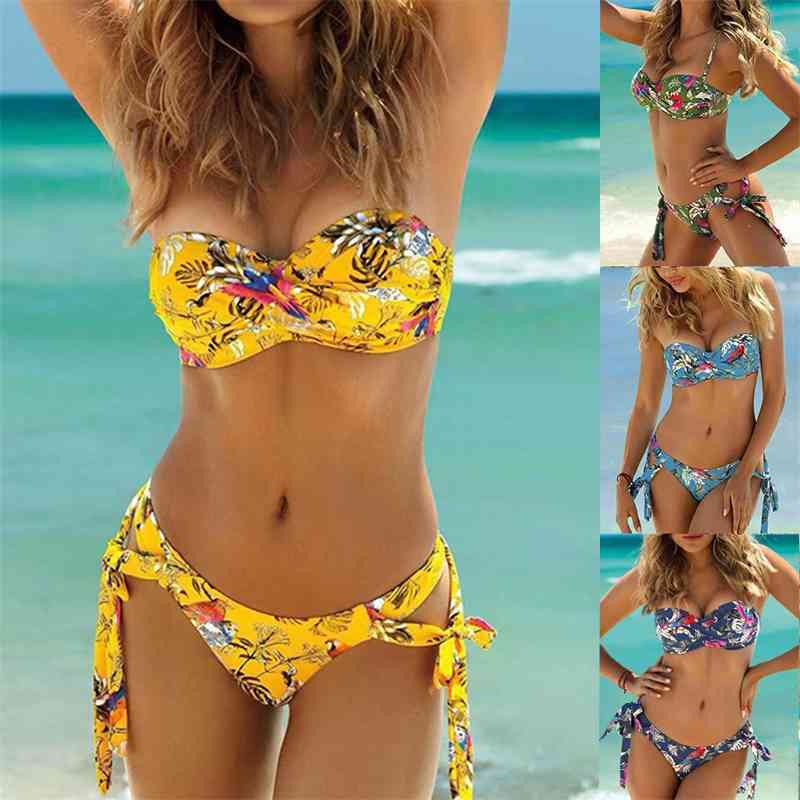 Women's Swimwear Floral Print Bikini Swimsuit Women Push Up Bandeau Two Piece Bathing Suit Brazilian Biquini Female Swim Wear 5ZN0, 02
Women's Swimwear Floral Print Bikini Swimsuit Women Push Up Bandeau Two Piece Bathing Suit Brazilian Biquini Female Swim Wear 5ZN0, 02