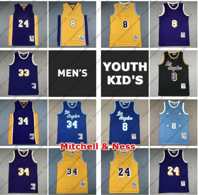 Vintage Mens Youth Kids Mitchell & Jersey Black Mamba 33 32 34 Stitched Retro Classic Kid Basketball Jersey
Vintage Mens Youth Kids Mitchell & Jersey Black Mamba 33 32 34 Stitched Retro Classic Kid Basketball Jersey