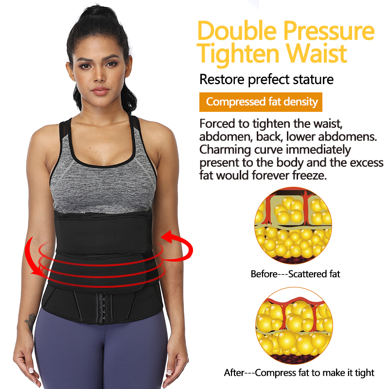 Waist Trainer Body Shaper Plus Size Wasit Trainer Womens Belly Control Sweat Belt Cinta Modeladora Waste Trainers Corset Fajas 210305