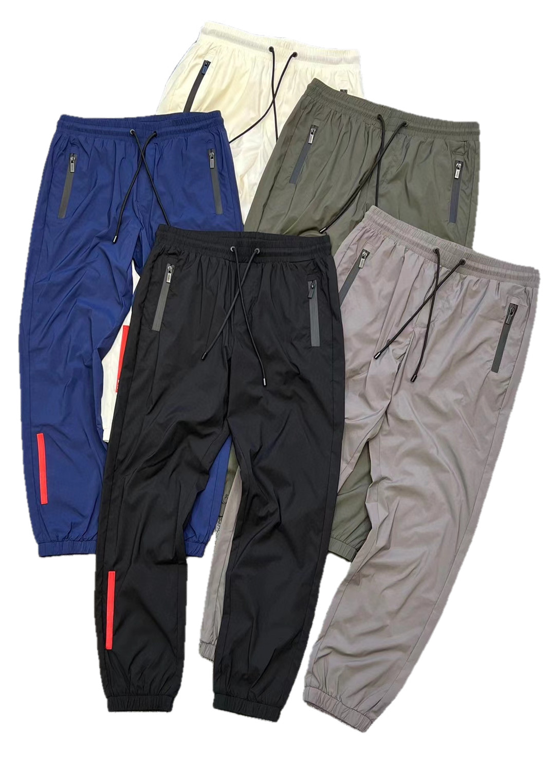 Luxury Designer Prad High Quality Business Casual Mens Pants Tie up Sports Pants Nylon Spandex Tencel Fabric Comfortable Breathable Cool and, Black
Luxury Designer Prad High Quality Business Casual Mens Pants Tie up Sports Pants Nylon Spandex Tencel Fabric Comfortable Breathable Cool and, Black