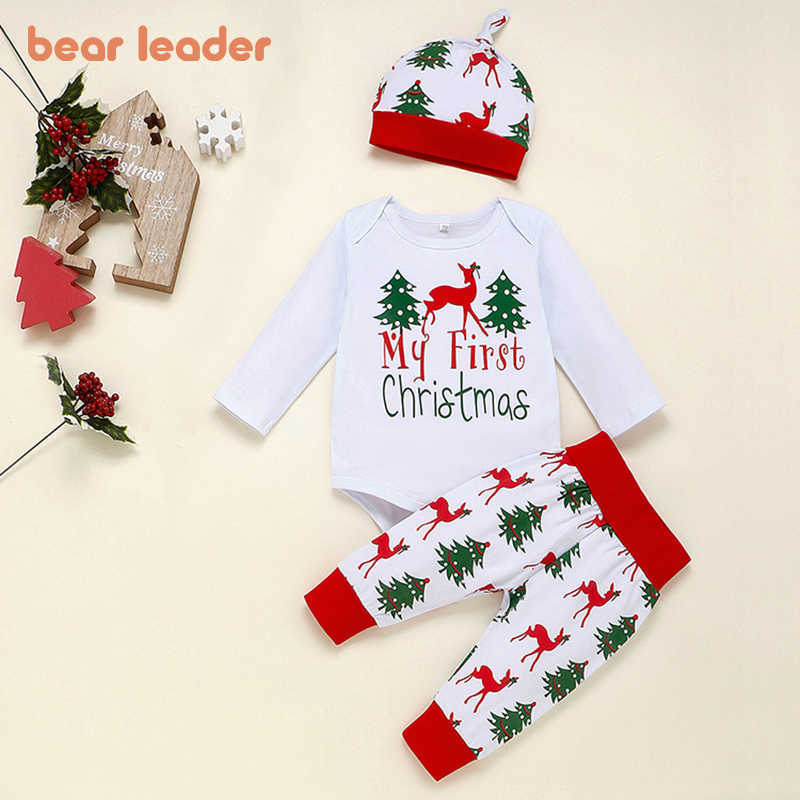 Bear Leader Baby Girls Boys Christmas Cartoon Clothes Fashion born Letter Print Tops Pants Outfits With Hats Cute Costumes 210708, Ah5767white
Bear Leader Baby Girls Boys Christmas Cartoon Clothes Fashion born Letter Print Tops Pants Outfits With Hats Cute Costumes 210708, Ah5767white