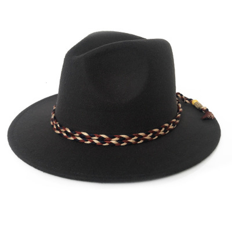 2021 Winter Wide Brim Solid Rope Band Fedora Vintage Black White Outdoor Wedding Men Women Hats New A9rg, Wine red
2021 Winter Wide Brim Solid Rope Band Fedora Vintage Black White Outdoor Wedding Men Women Hats New A9rg, Wine red