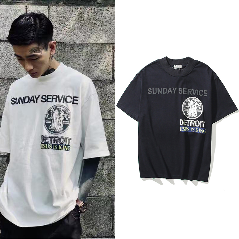 2021 New Kanye West Sunday Service Oversize Tshirts Men and Women Streetwear Turtleneck Loose Cotton T-shirt Short Sleeve Casual Tees 8tbb, Navy blue
2021 New Kanye West Sunday Service Oversize Tshirts Men and Women Streetwear Turtleneck Loose Cotton T-shirt Short Sleeve Casual Tees 8tbb, Navy blue