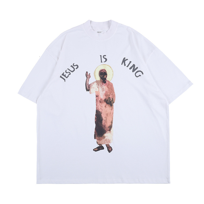 2021 New Kanye West I'm King Jesus Printed Women' and Hip-hop Men' Summer Big Size Cotton T-shirt Rvl1, White
2021 New Kanye West I'm King Jesus Printed Women' and Hip-hop Men' Summer Big Size Cotton T-shirt Rvl1, White