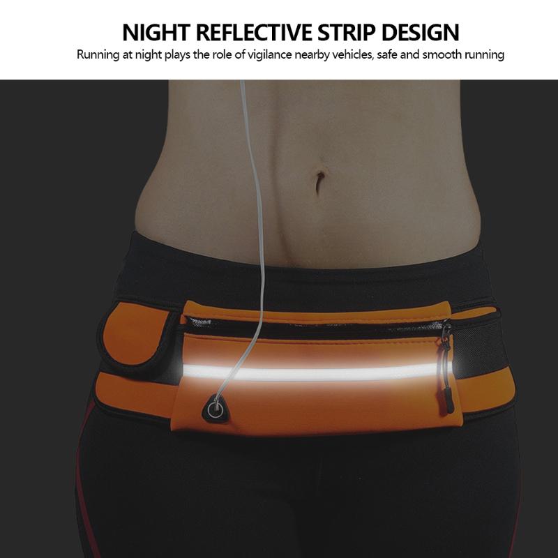 Outdoor Bags Trail Running Waist Belt Dual Pocket Bag Men Women Fitness With Water Bottle Waterproof Phone Sport