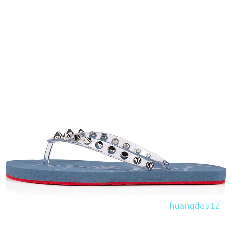 Designer Fashion Women Beach Slipper Red Bottom Flip Spikes Flat Slide NonSlip Silver Slides Studs Classic Summer Casual Flips F, #2
Designer Fashion Women Beach Slipper Red Bottom Flip Spikes Flat Slide NonSlip Silver Slides Studs Classic Summer Casual Flips F, #2