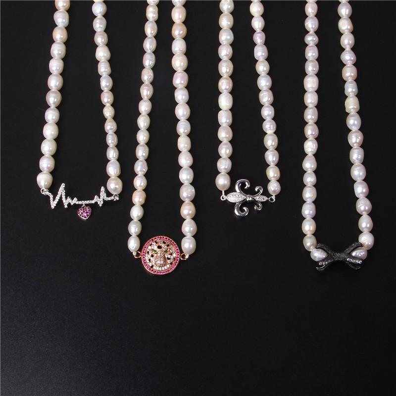 Pendant Necklaces Natural White Pearl Micro Inlay Necklace Chains Baroque Pearls Beaded Collar For Women Jewelry Chokers Gifts
Pendant Necklaces Natural White Pearl Micro Inlay Necklace Chains Baroque Pearls Beaded Collar For Women Jewelry Chokers Gifts