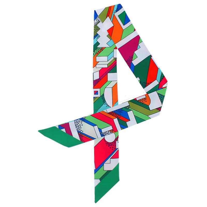 Scarves Twill Silk Scarf Women Design Plaid Stripe Print Ties Fashion Head Brand Handle Bag Ribbons Small Long
Scarves Twill Silk Scarf Women Design Plaid Stripe Print Ties Fashion Head Brand Handle Bag Ribbons Small Long