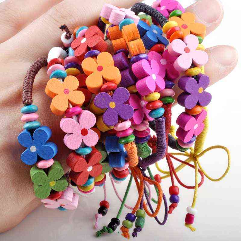 5pcs Colorful Wood Flower Woven Bracelet Kid Girl Boy Children Toy Gifts Child Party Supplies Accessories
5pcs Colorful Wood Flower Woven Bracelet Kid Girl Boy Children Toy Gifts Child Party Supplies Accessories