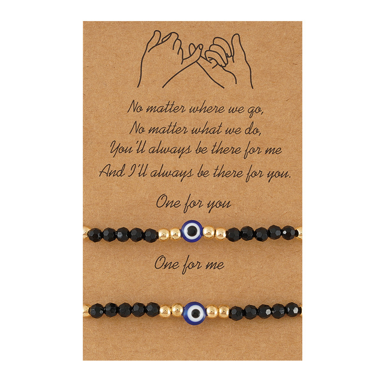 Crystal Beaded Devil's Eye Bracelet Ins Turkish Eye Woven Card Bracelet
Crystal Beaded Devil's Eye Bracelet Ins Turkish Eye Woven Card Bracelet