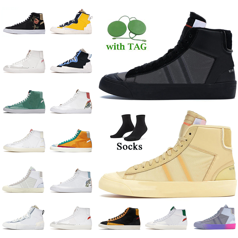 White Off Women Mens Casual Shoes NIK Brand OG Blazer Mid 77 Vintage Platform Trainers Grim Reaper All Hallows Eve Catechu Have A Good Game, Black
White Off Women Mens Casual Shoes NIK Brand OG Blazer Mid 77 Vintage Platform Trainers Grim Reaper All Hallows Eve Catechu Have A Good Game, Black