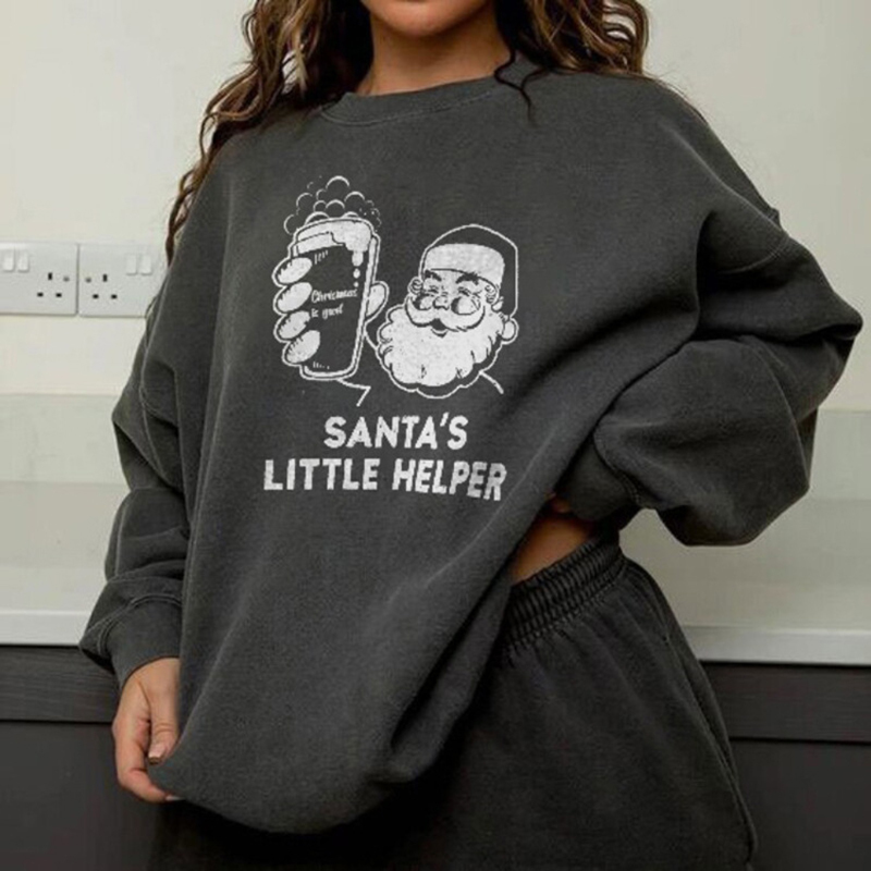 Autumn Women's Hoodies Vintage Car Print Oversize Long Sleeves Loose Streetwear Female Sweatshirts Hooded Pullovers Fashion 201112