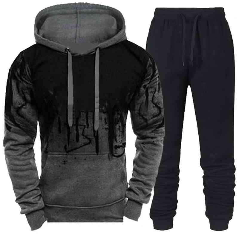 men's sportswear set, hoodie sweat, printed sportswear, large size, new fashion, autumn and winter, White;black
men's sportswear set, hoodie sweat, printed sportswear, large size, new fashion, autumn and winter, White;black