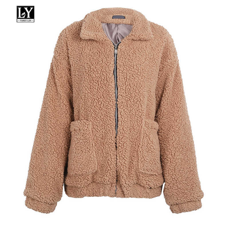 Ly Varey Lin Faux Lambswool Loose Jacket Coat Winter Warm Hairly Female Casual Outerwear Plus Size -4xl Black Overcoat 210526
Ly Varey Lin Faux Lambswool Loose Jacket Coat Winter Warm Hairly Female Casual Outerwear Plus Size -4xl Black Overcoat 210526