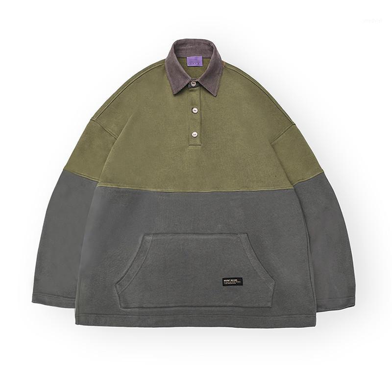 Outdoor Jackets&Hoodies Autumn Color Contrast Stitching Sweater Travel Camping Loose Pullover Lapel College Style Tooling Coat Male1, Gray green
Outdoor Jackets&Hoodies Autumn Color Contrast Stitching Sweater Travel Camping Loose Pullover Lapel College Style Tooling Coat Male1, Gray green