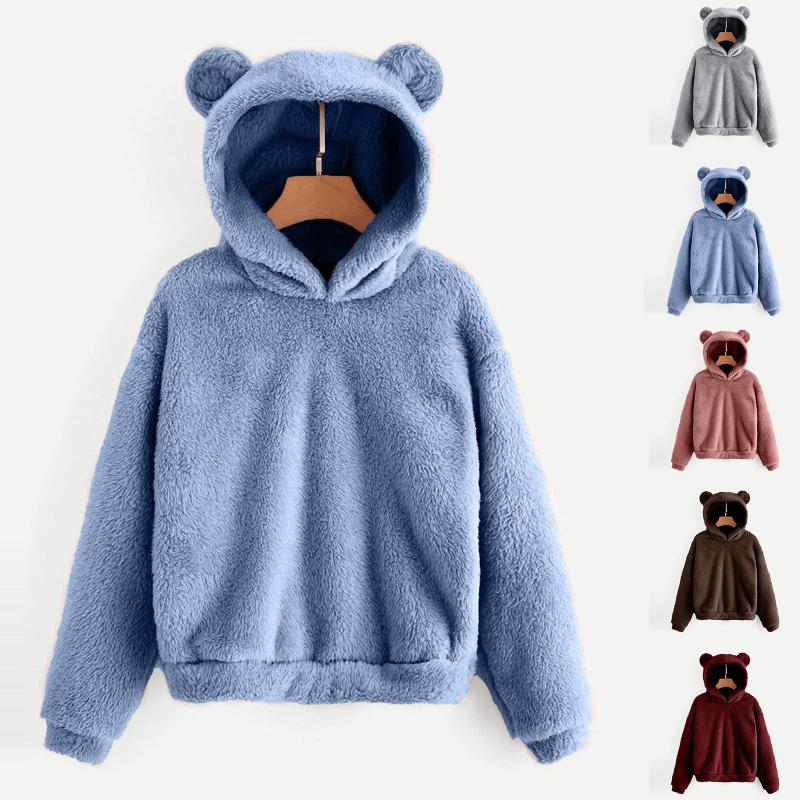 Women' Hoodies & Sweatshirts Fluffy Women Kawaii Sweatshirt Cute Bear Ear Cap Autumn Winter Warm Pullover Long Sleeve Outwear Fleece Coat, Pk
Women' Hoodies & Sweatshirts Fluffy Women Kawaii Sweatshirt Cute Bear Ear Cap Autumn Winter Warm Pullover Long Sleeve Outwear Fleece Coat, Pk